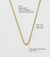 Load image into Gallery viewer, Lightning Me Necklace (waterproof and non-tarnish)