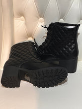 Load image into Gallery viewer, Lace Up Quilted Boots