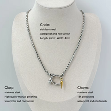 Load image into Gallery viewer, Korseshoe Necklace 16" and 18" (waterproof and non-tarnish)