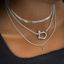 Load image into Gallery viewer, Herringbone Necklace (waterproof tarnish-free)